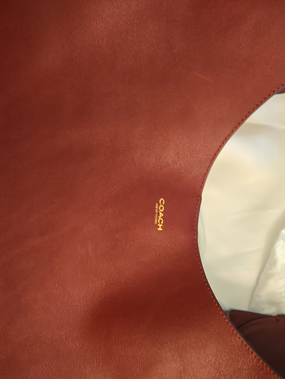 NWOT Merlot Coach Brooklyn 39 Shoulder Hobo Bag - Picture 10 of 14